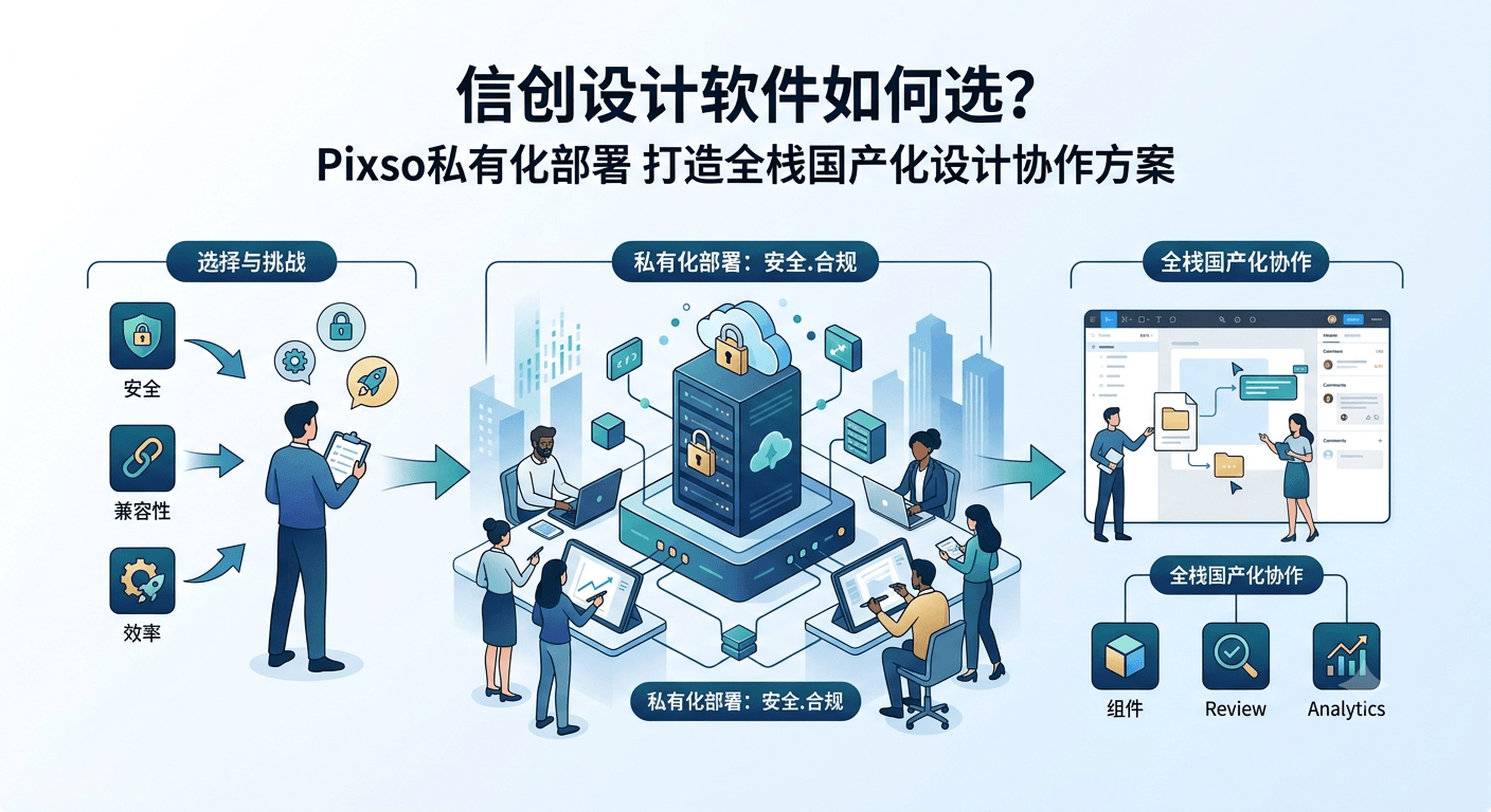 信创设计软件如何选?Pixso私有化部署打造全栈国产化设计协作方案