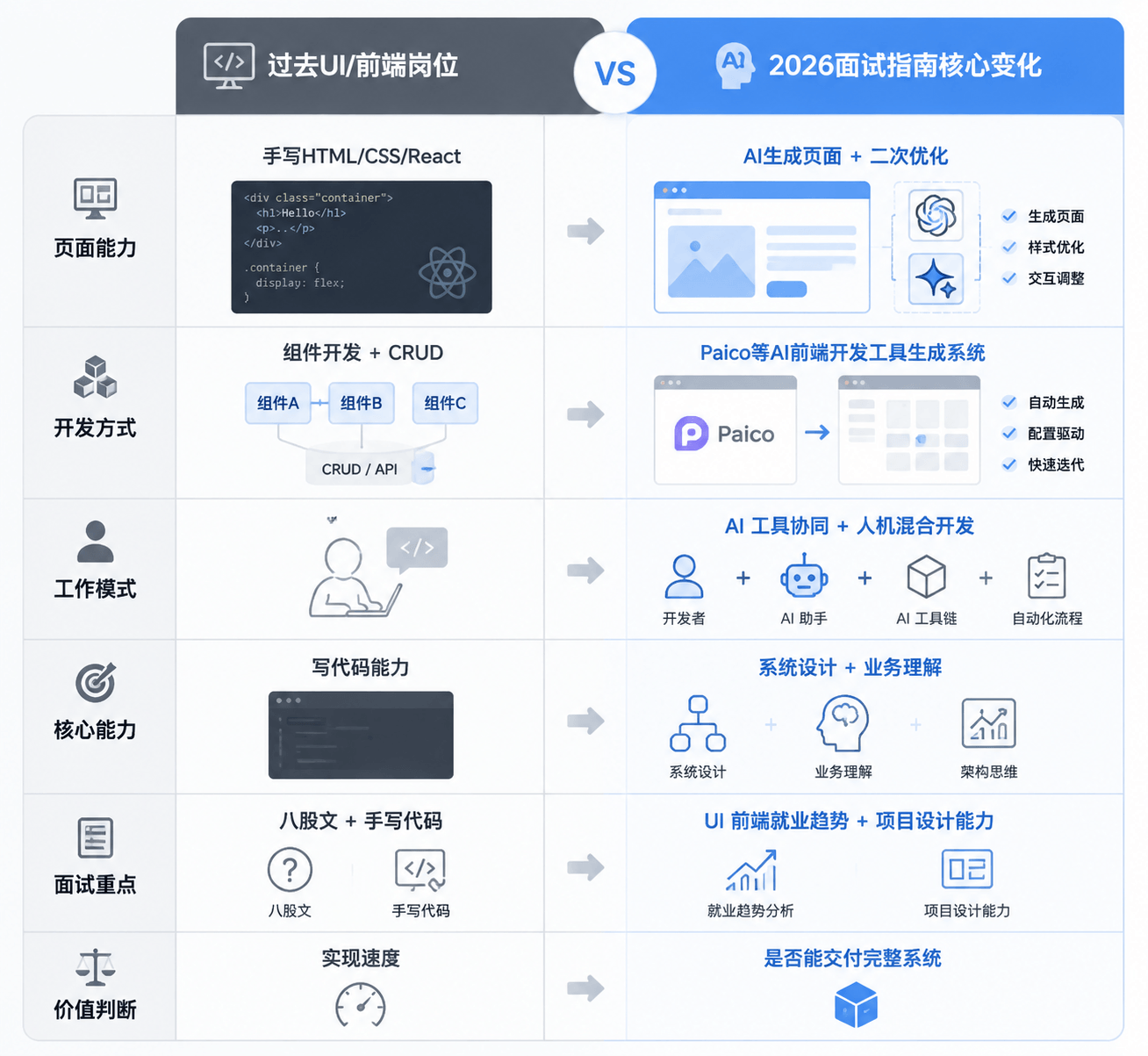 2026年大厂UI设计和前端面试变化