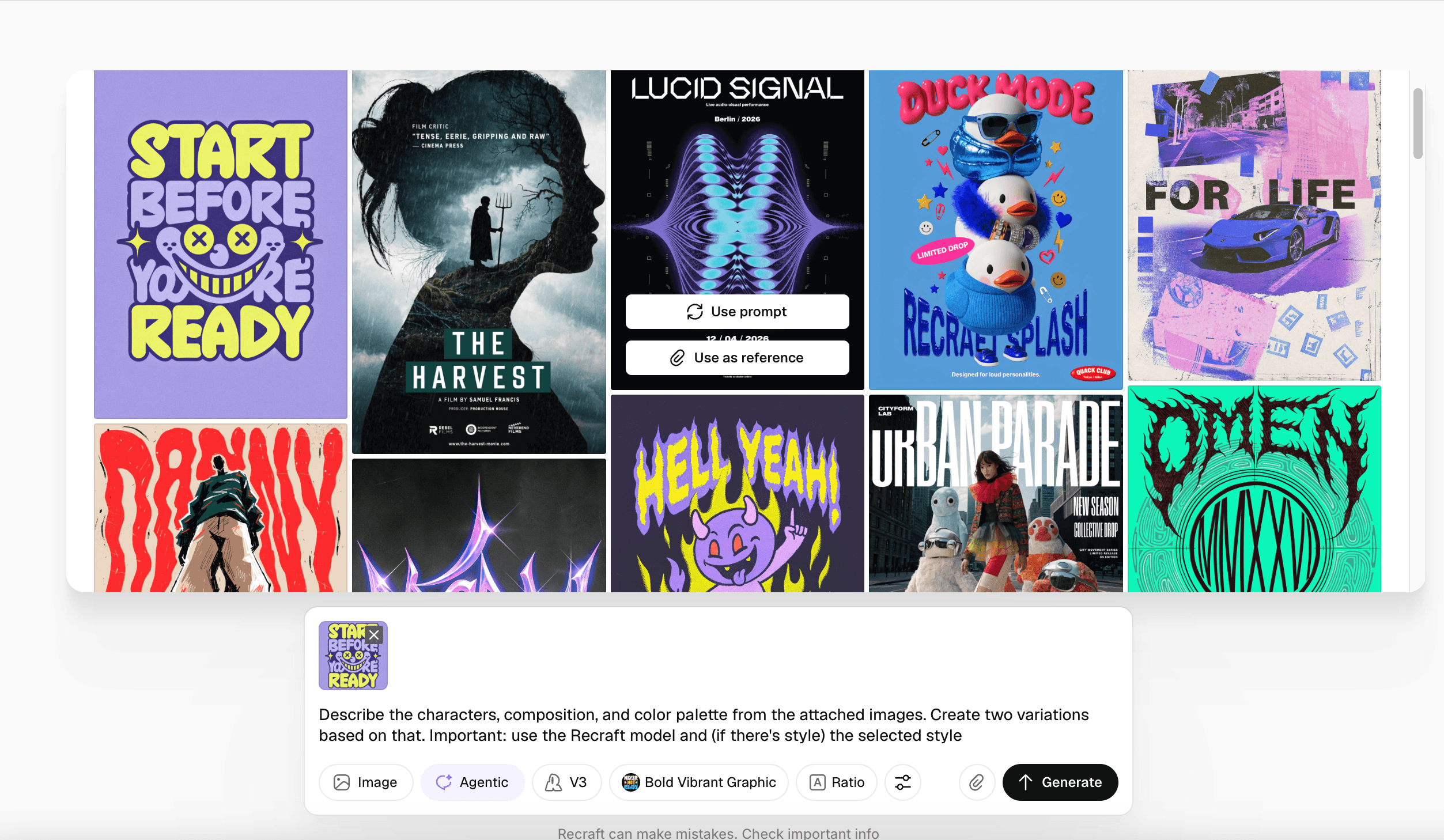 专业级 AI 图像生成与设计平台Recraft