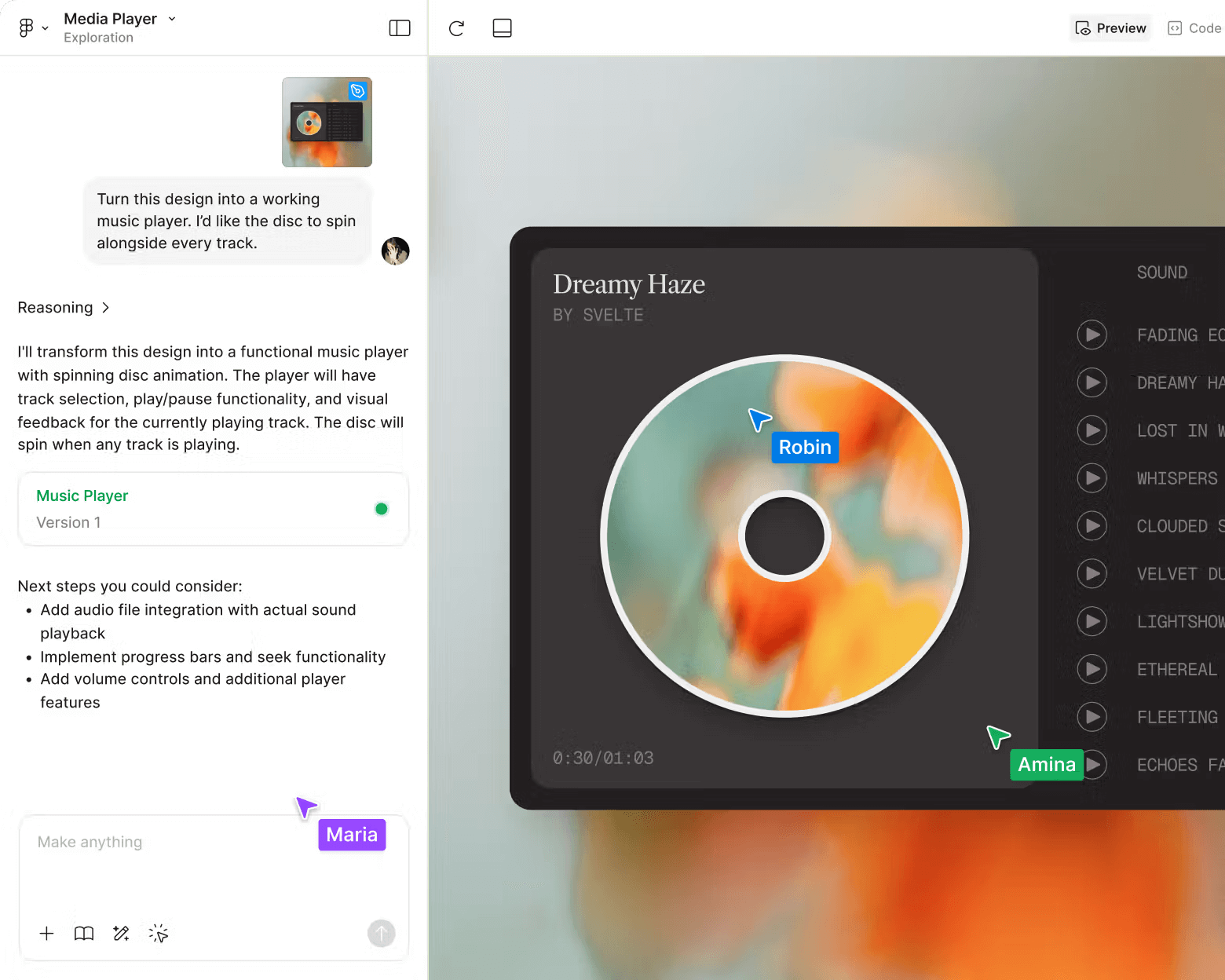 综合型 UI/UX 协同工具Figma AI