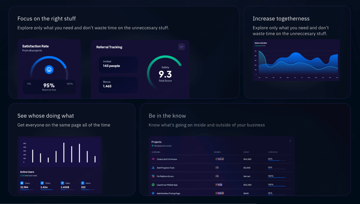 Bento Box落地页UI模板