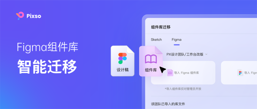 Pixso Figma 组件库智能迁移能力