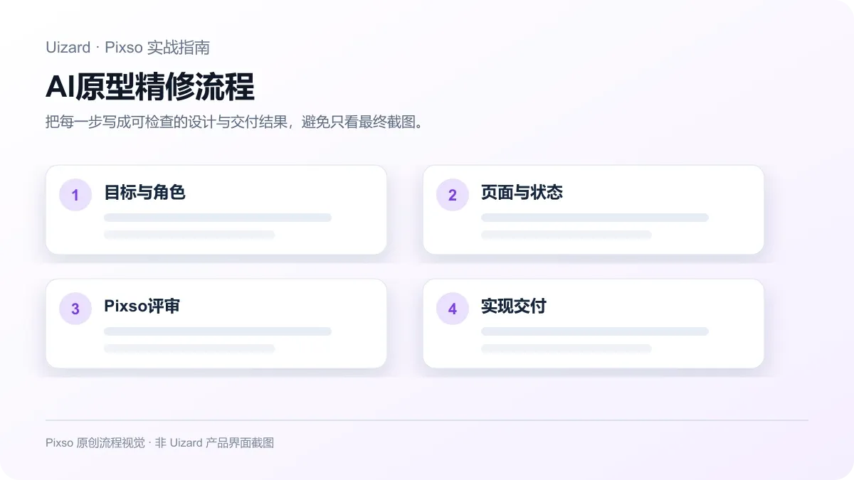 Uizard中文指南场景案例与Pixso交付流程