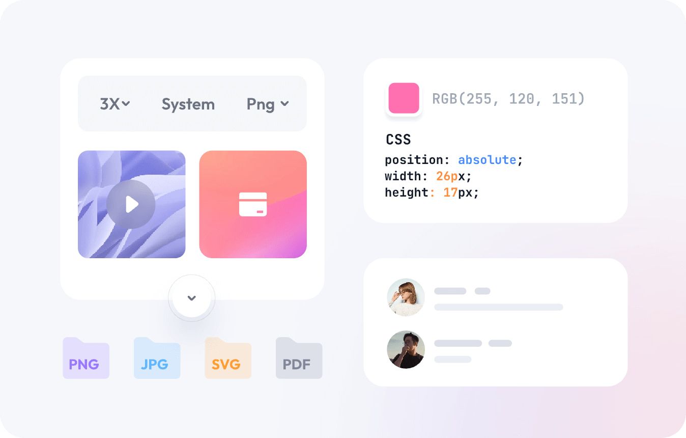Pixso 设计交付中的切图格式、样式属性与评论标注