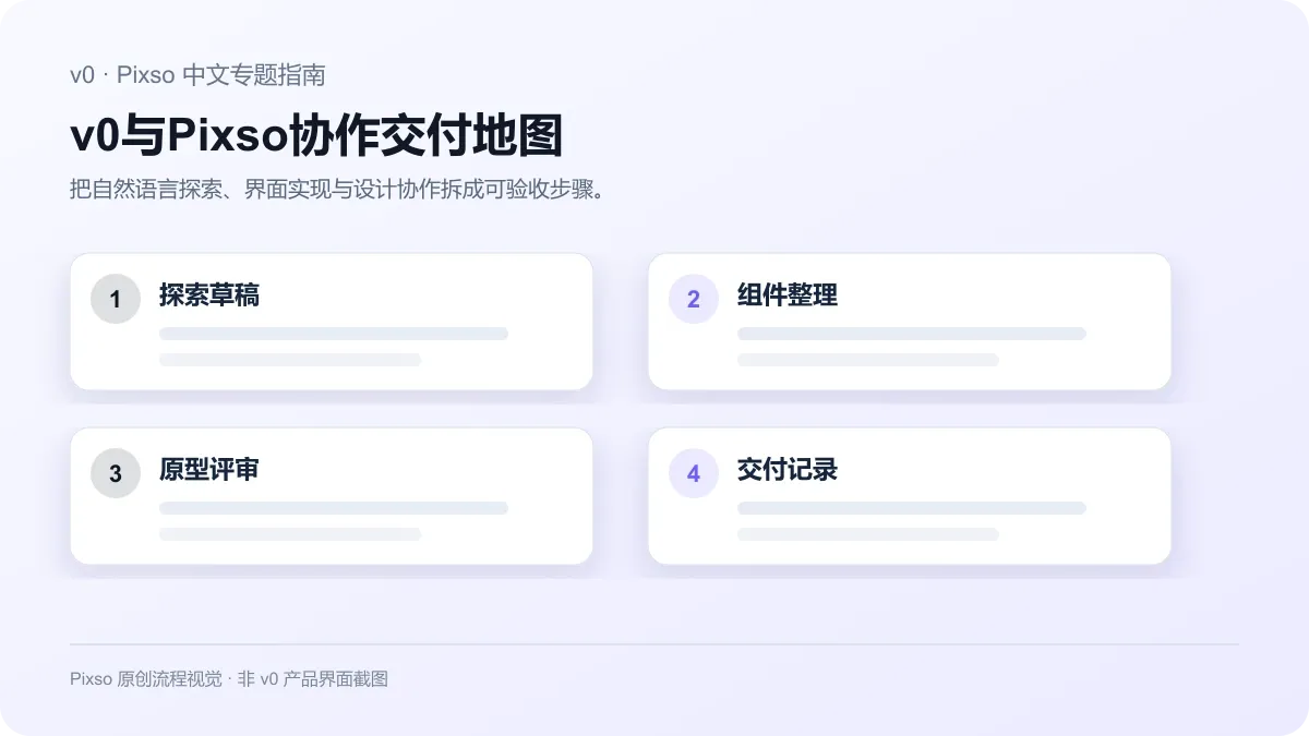 v0与Pixso组件协作和交付流程