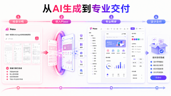 Paico生成UI导入Pixso并完成设计交付