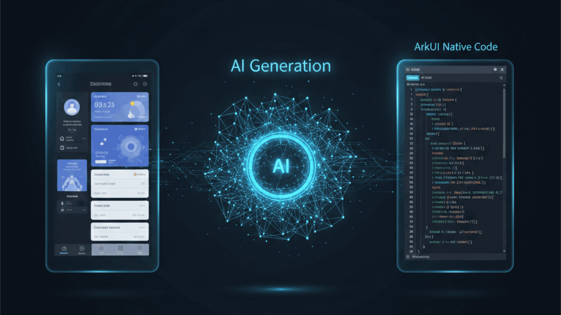 AI一键生成ArkUI代码
