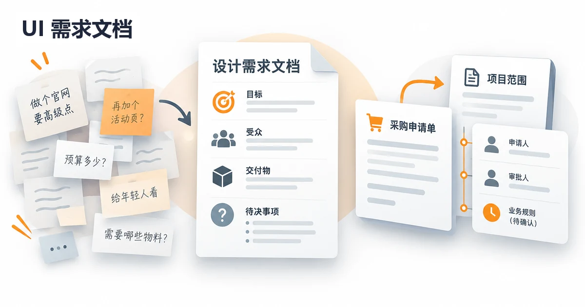 UI设计需求文档怎么写？字段与完整示例