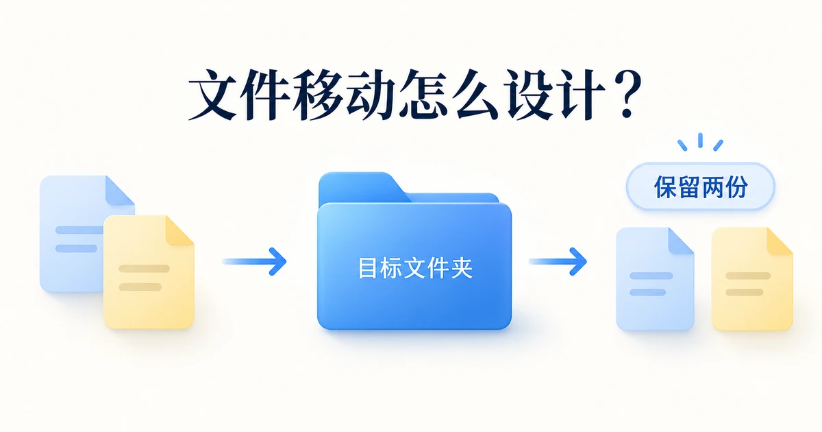 文件移动怎么设计？目标路径、重名与权限