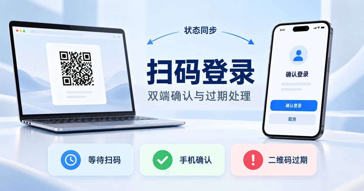 扫码登录怎么设计?双端确认与过期处理