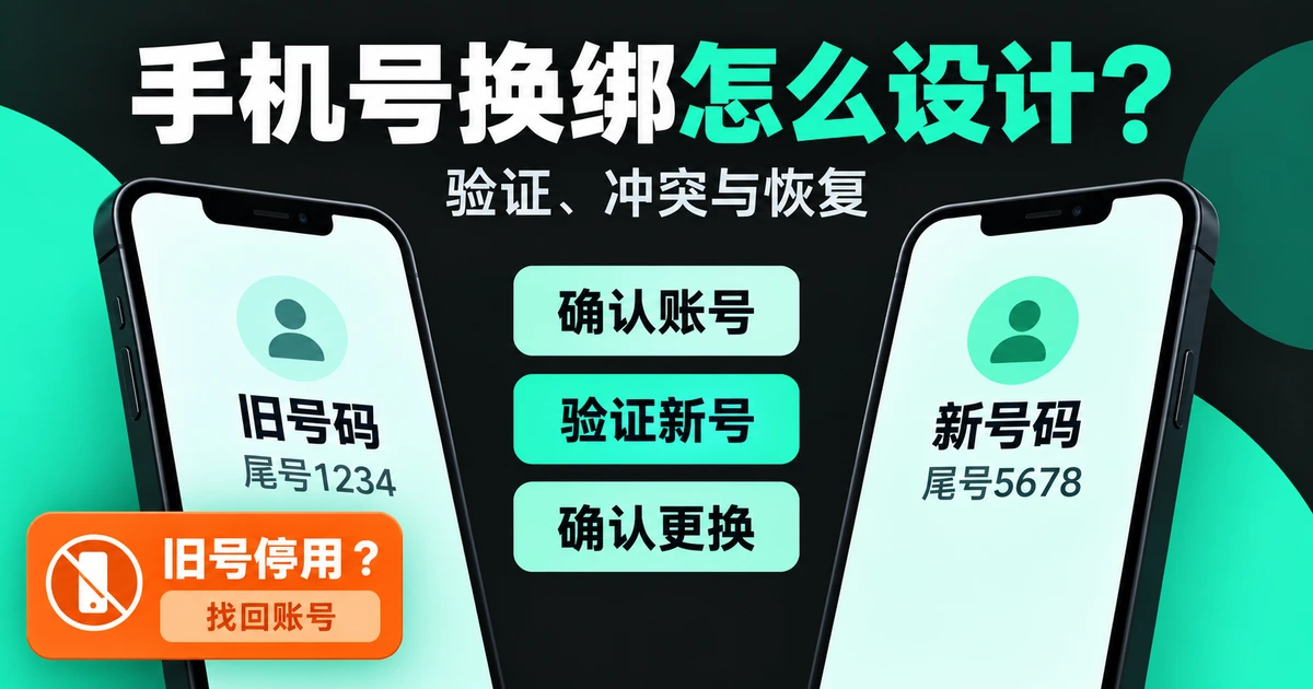 手机号换绑怎么设计?验证、冲突与恢复