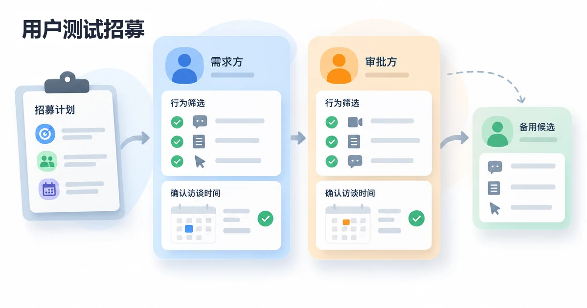 可用性测试怎么招募用户?筛选题与邀请模板