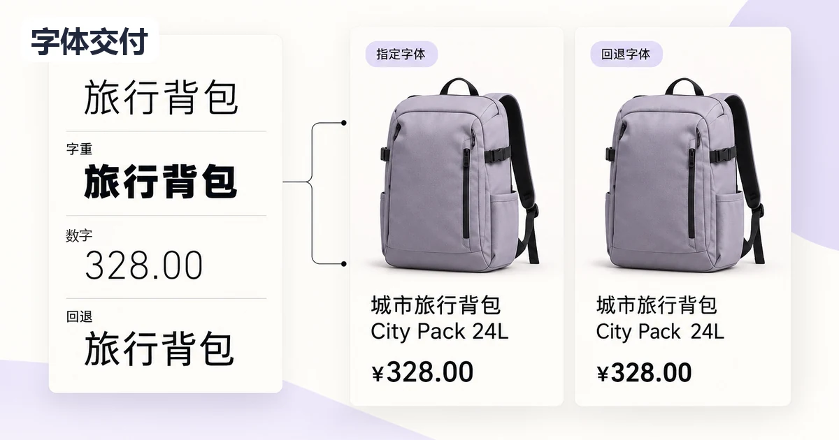 设计稿字体怎么交付？字重、回退与显示检查