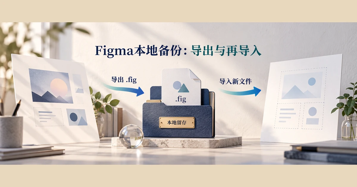  Figma文件怎么保存到本地？备份与导入步骤