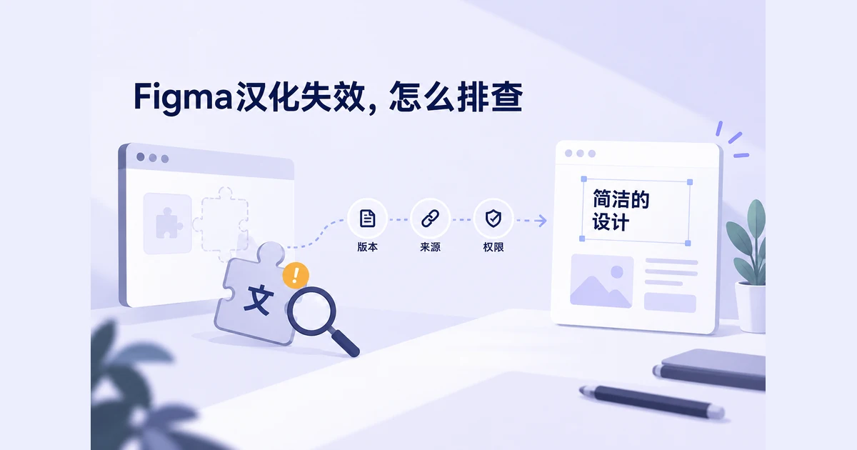 Figma汉化失效怎么办？插件排查与中文设计