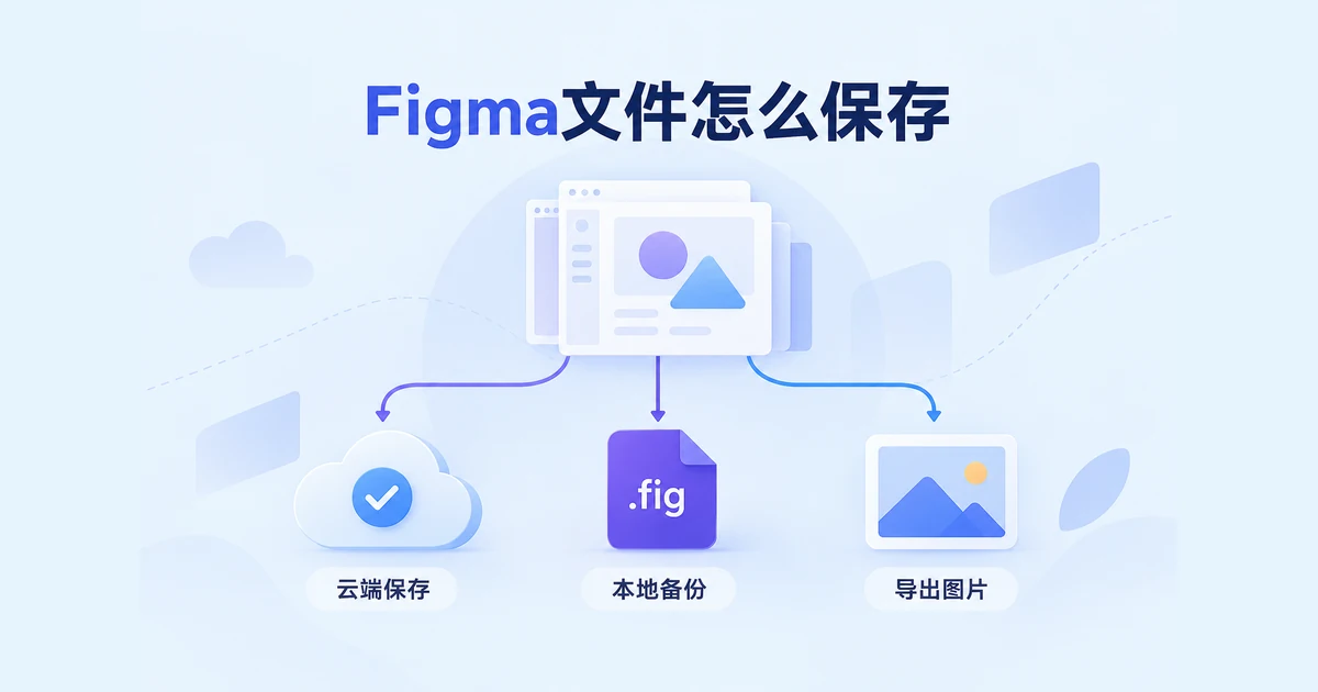 Figma怎么保存文件？云端保存与本地备份