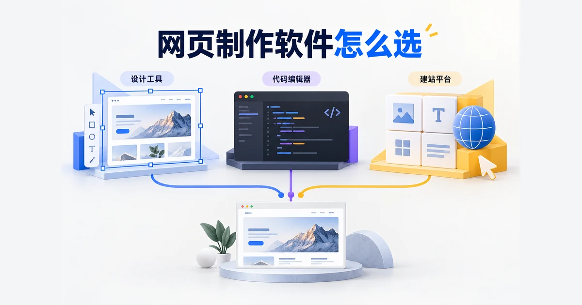 网页制作软件怎么选？10款工具分类对比