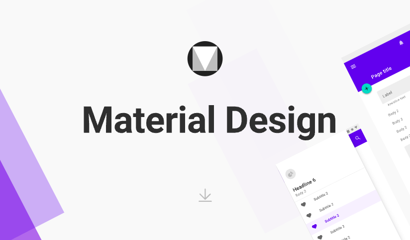 Material Design 风格的界面设计资源预览