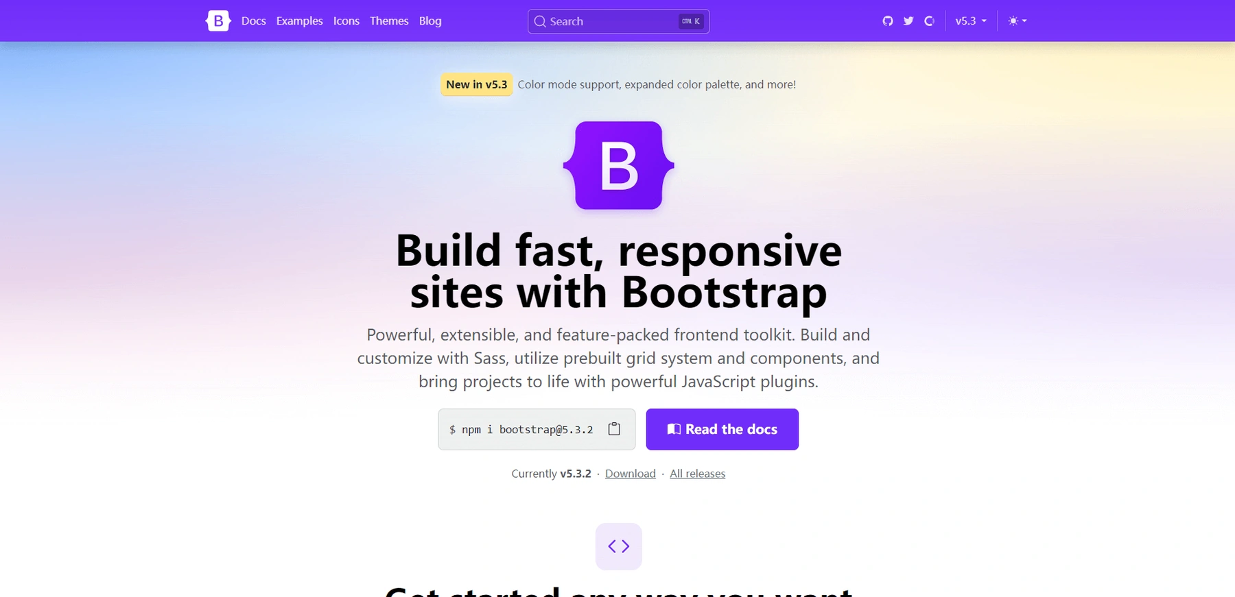 Bootstrap 官网中的响应式网站开发介绍