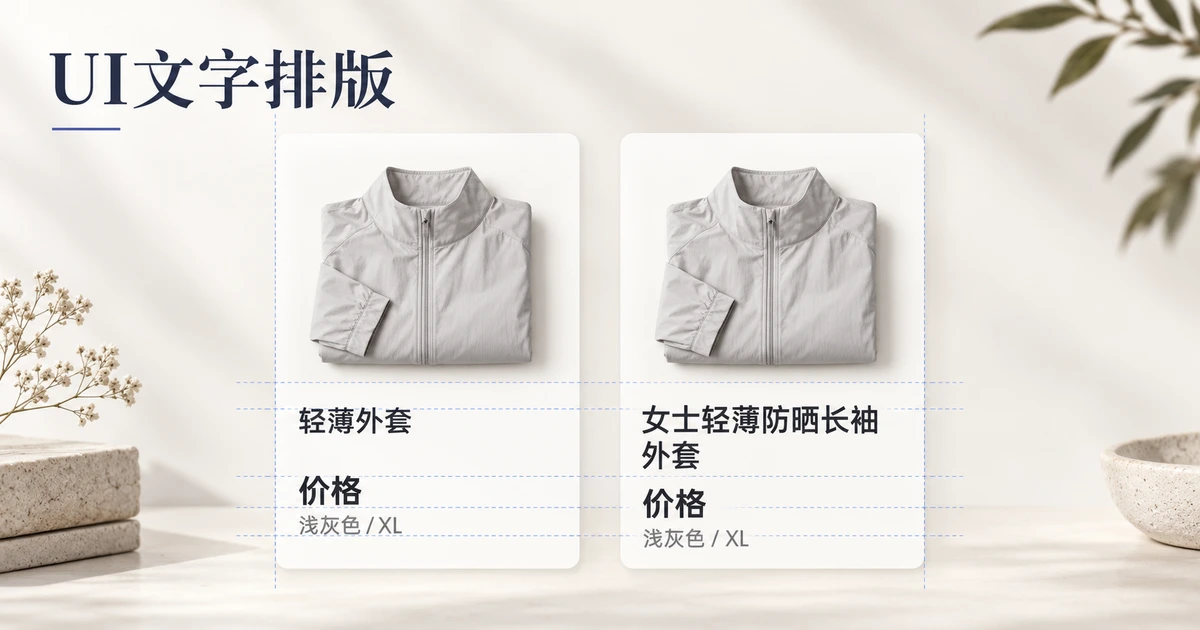 UI文字排版的4个技巧：字体、对齐与留白
