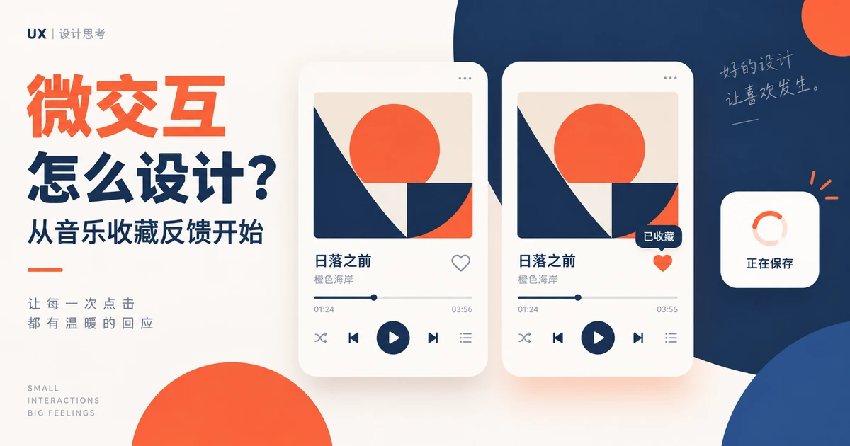 微交互怎么设计？从音乐收藏反馈开始