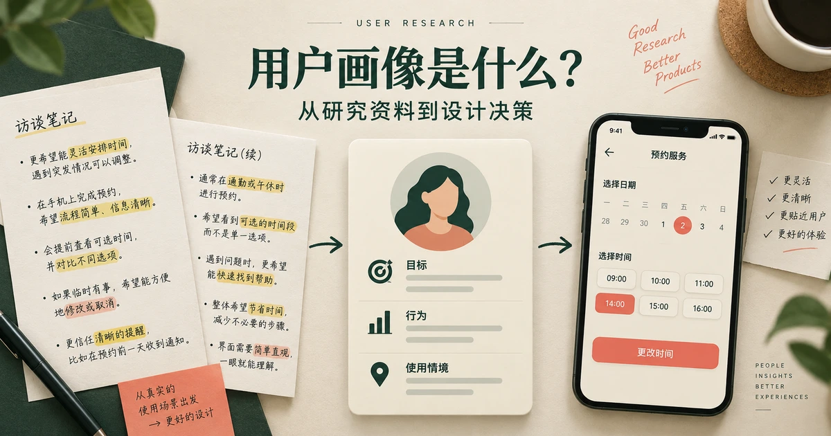 用户画像是什么？从研究资料到设计决策