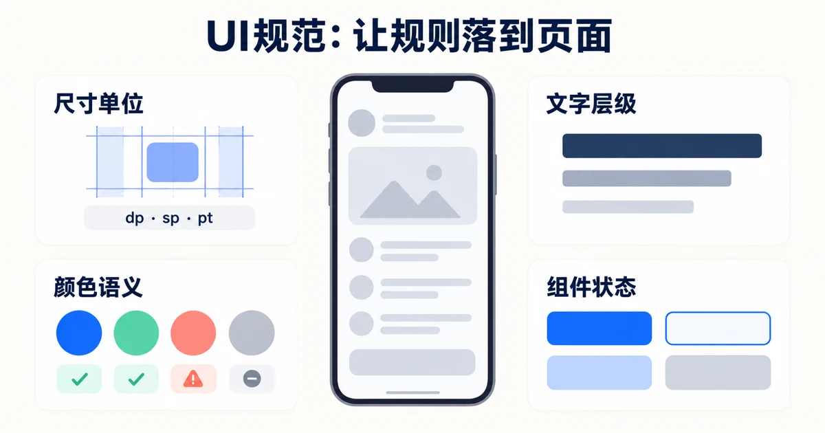  UI设计规范有哪些？尺寸、字体、颜色与组件