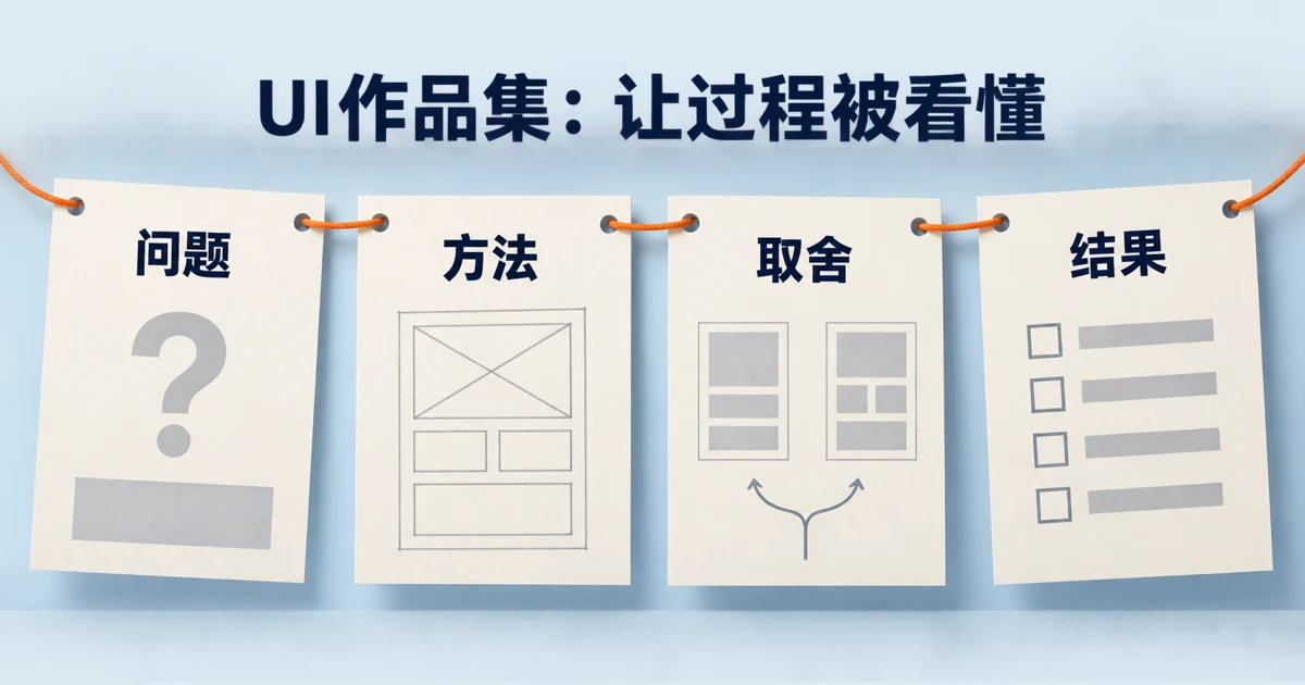 UI作品集怎么做？项目结构与设计过程表达
