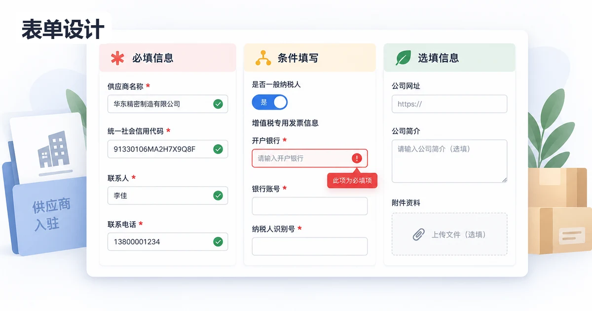 B端表单怎么设计？字段、布局与提交反馈