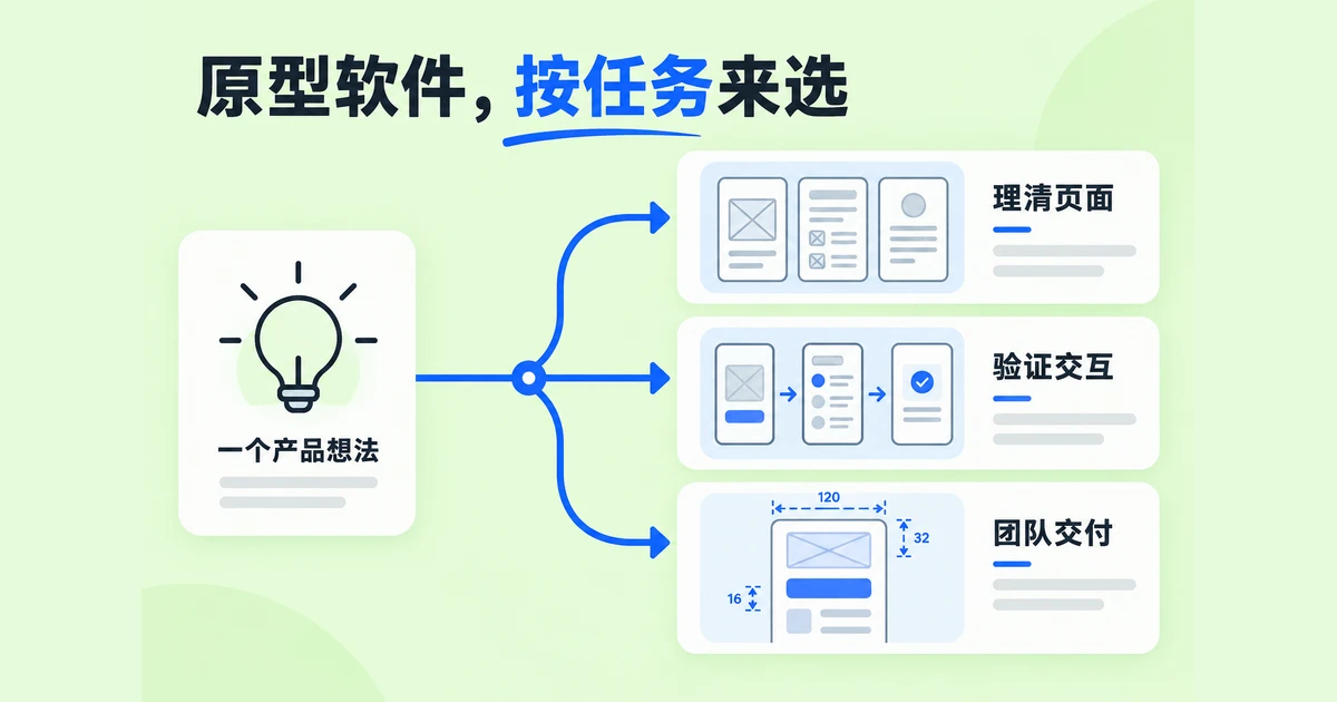 4款原型设计软件怎么选？交互、协作与交付比较