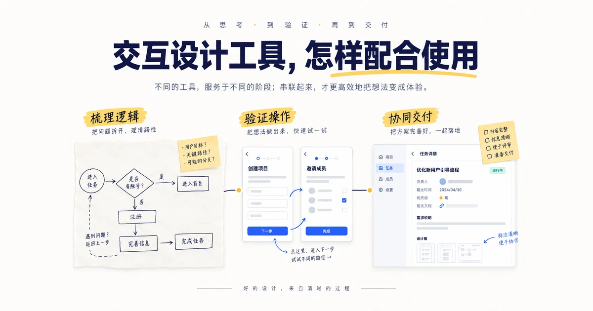 交互设计软件怎么选？7款工具的适用环节与差异