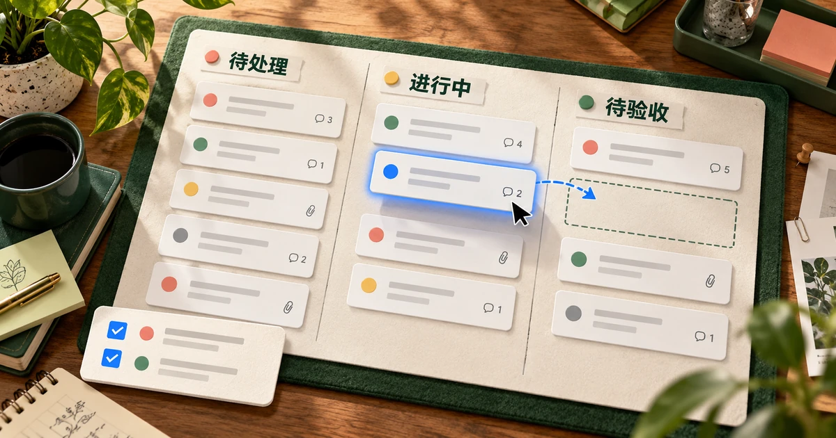任务看板怎么设计？列状态、拖拽与批量操作