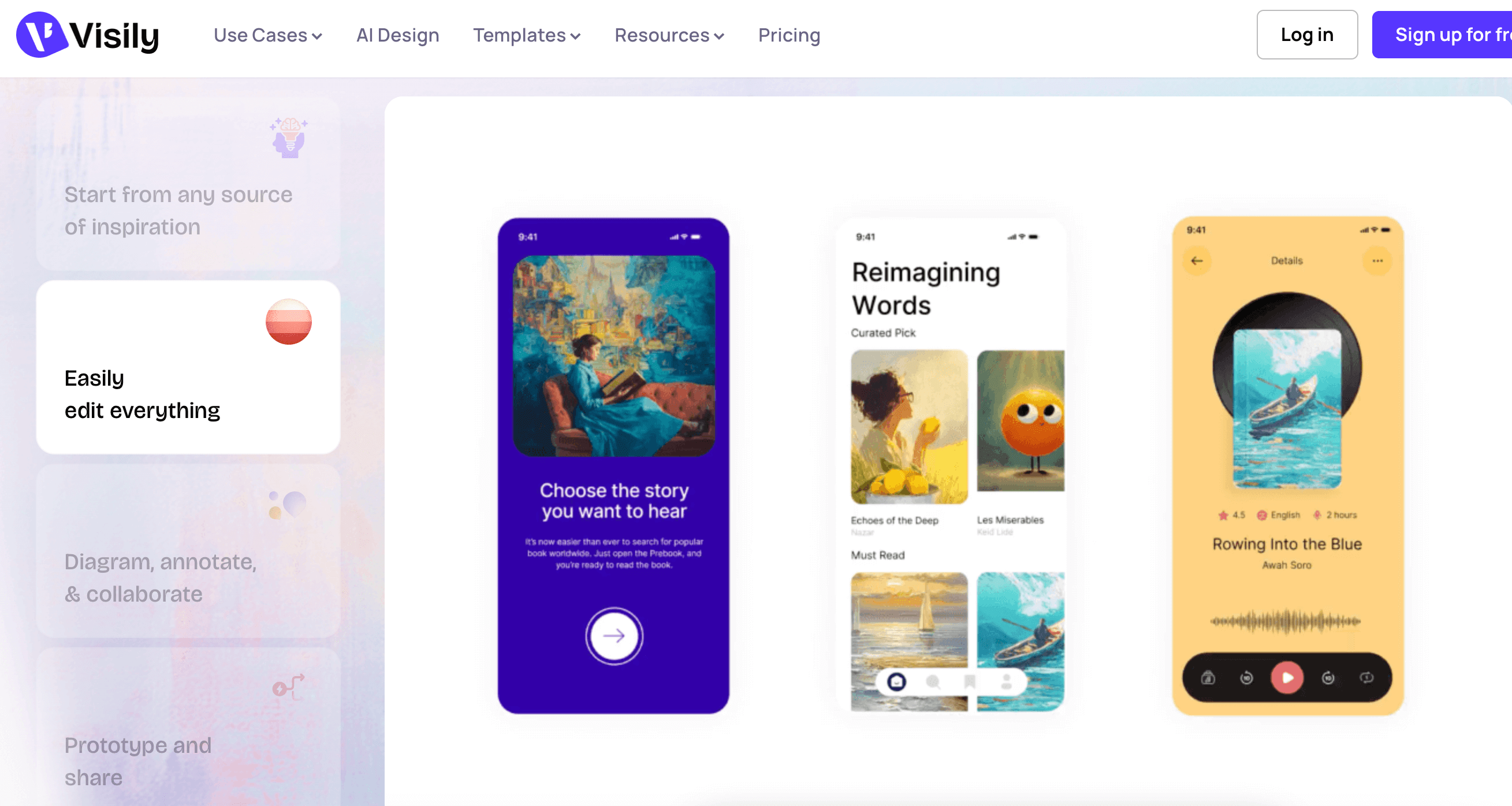 产品设计原型图工具Visily