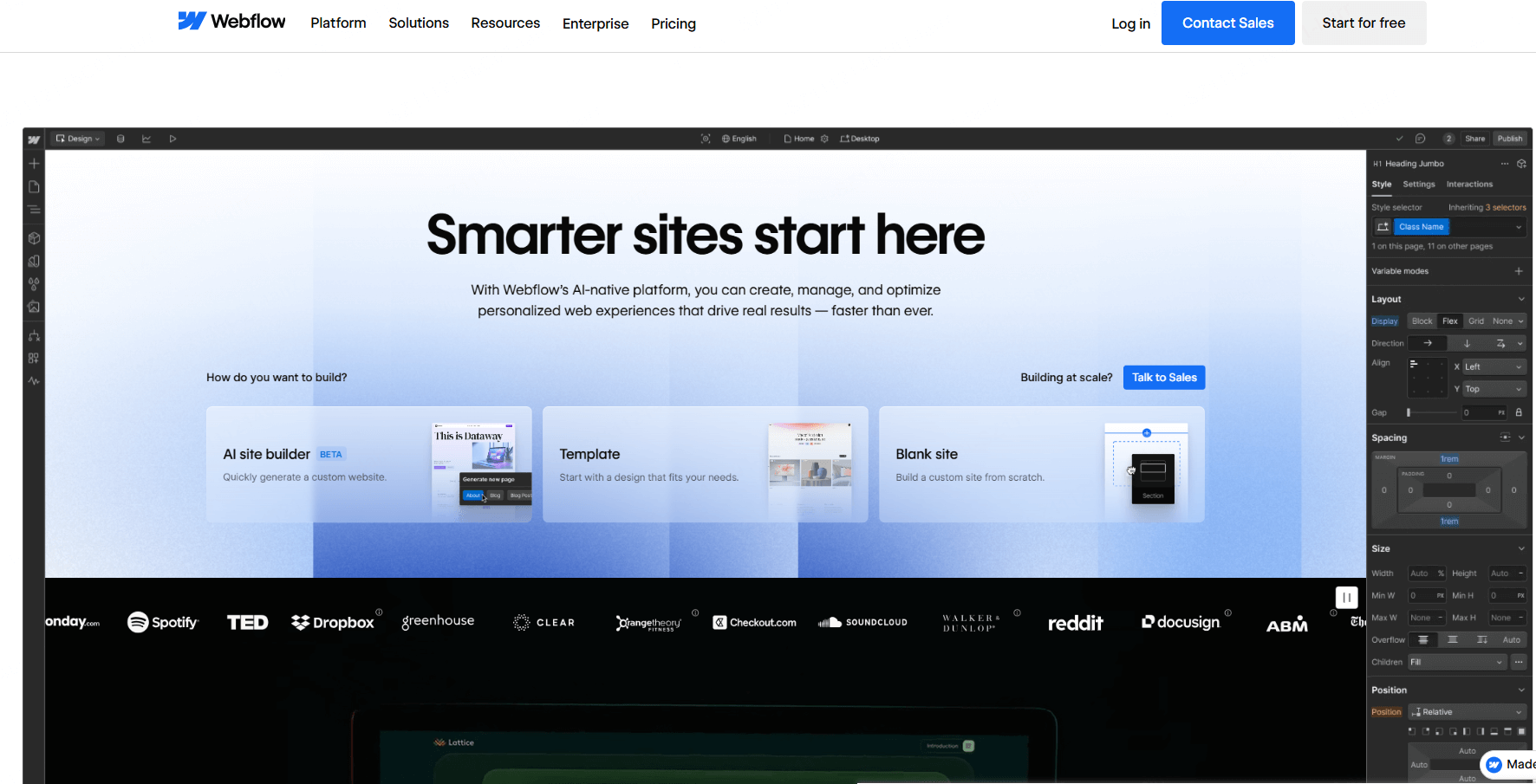 设计即代码与开发导向工具Webflow