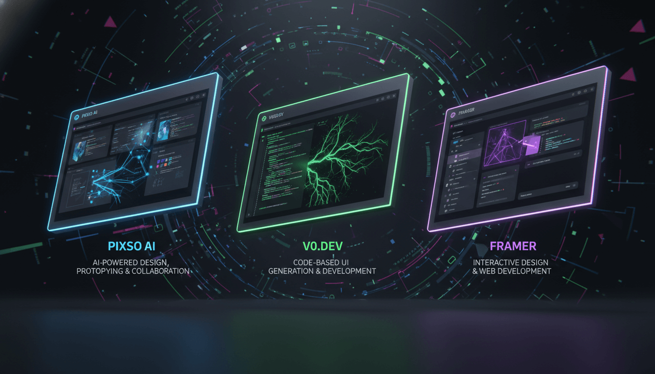 Pixso AI vs V0.dev vs Framer