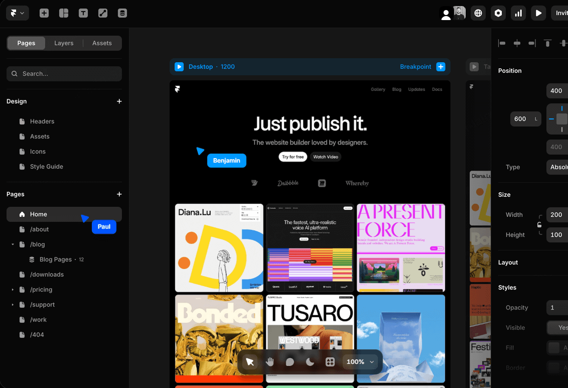 Framer：网页视觉与动效的自动机