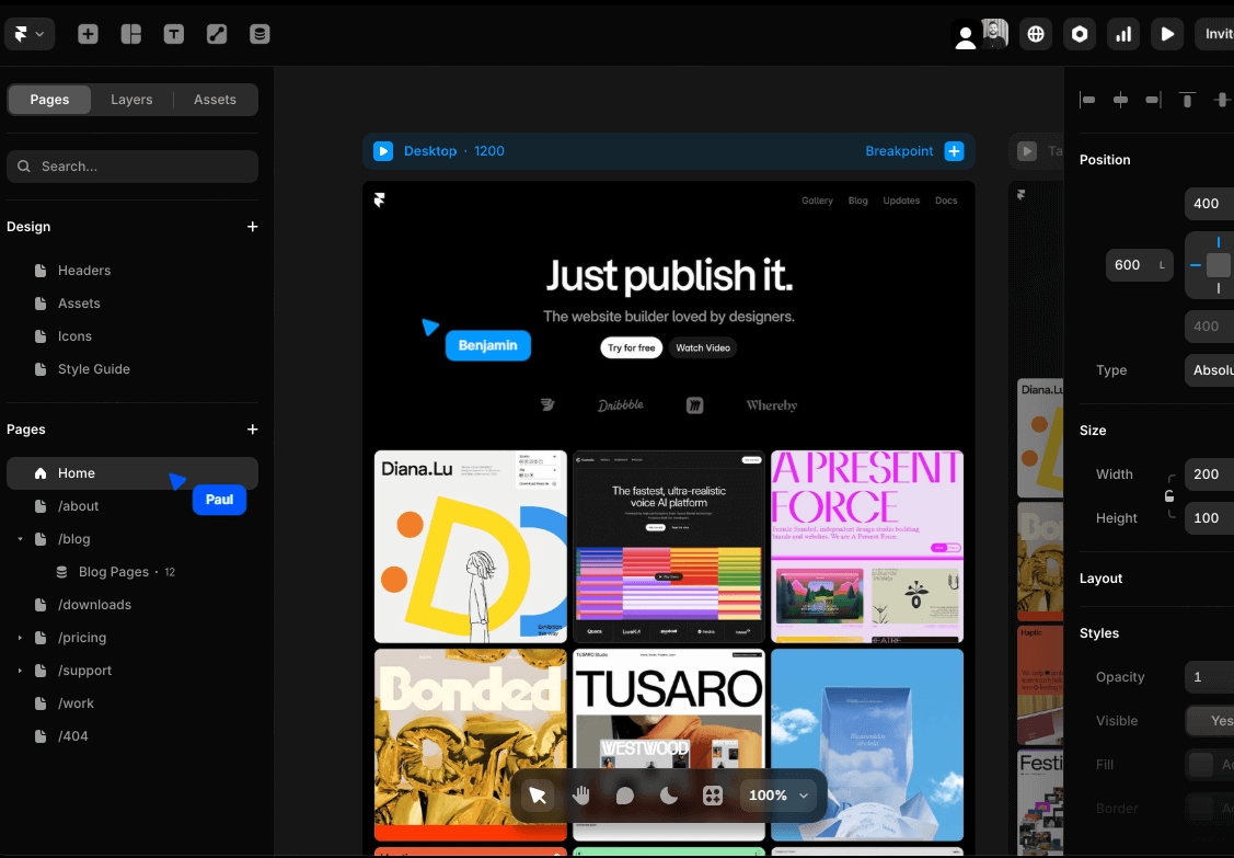 Framer：Web设计的代码驱动先锋