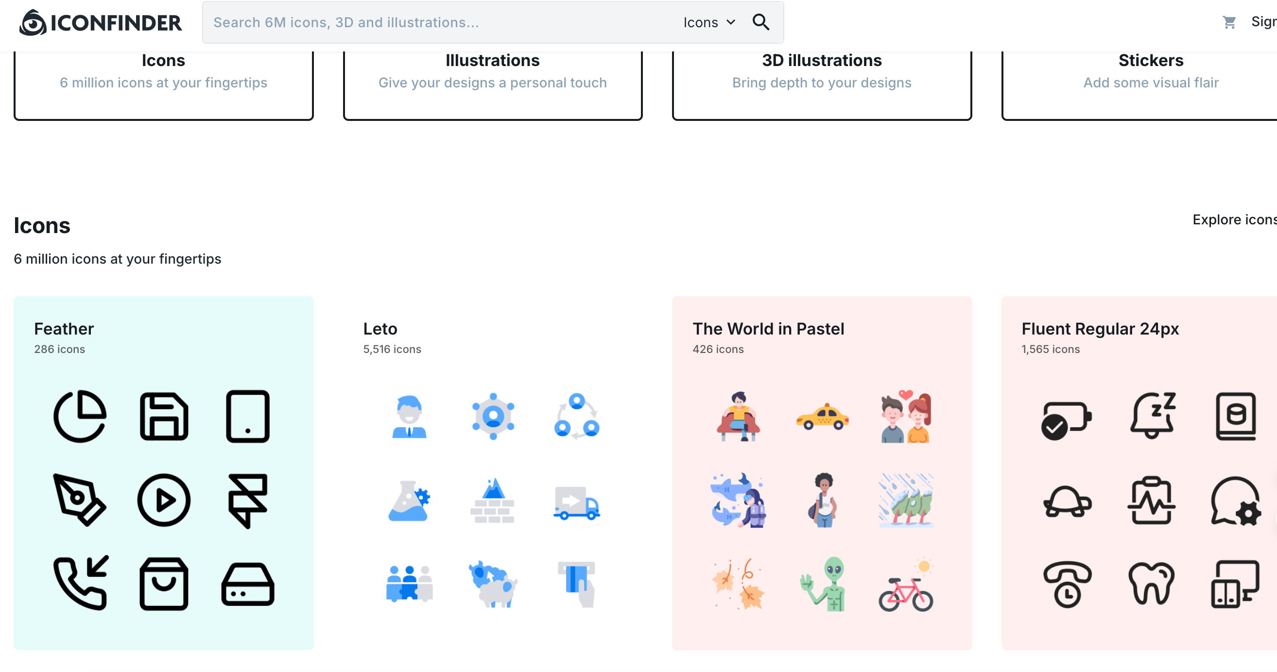 矢量图素材网站iconfinder