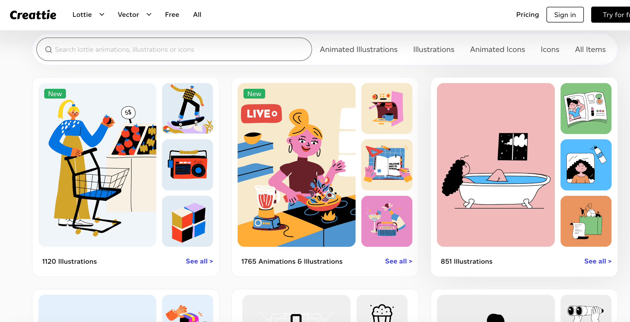 矢量图素材网站creattie