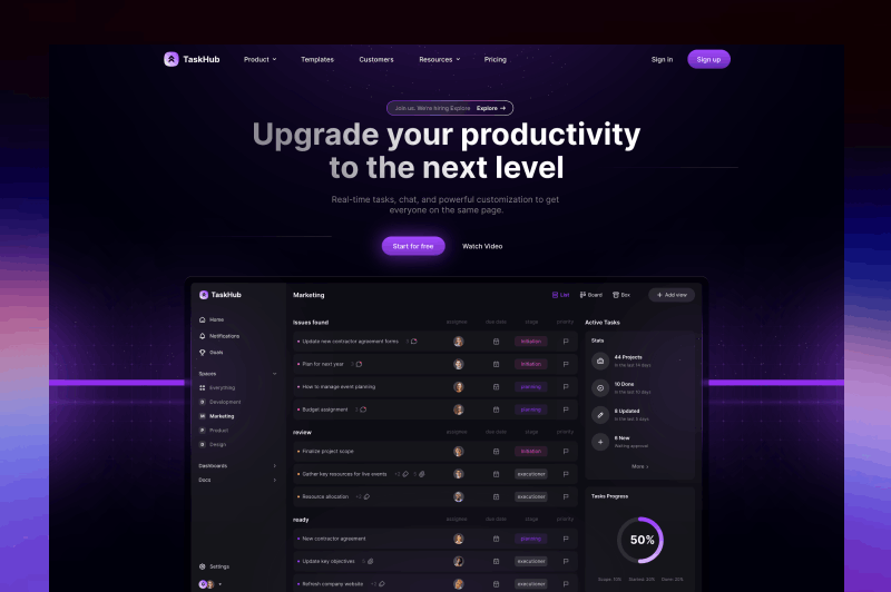 linear风格网页视觉